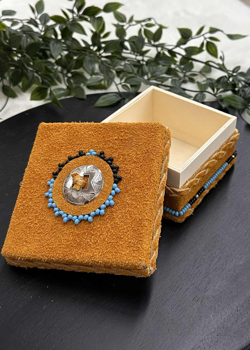 Leather Wrapped Boxes