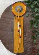 Large Leather Wrapped Barrettes