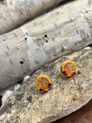 Beaded Stud Earrings