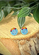 Beaded Stud Earrings