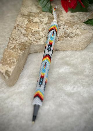 Feather Beaded Pens