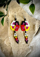 Colored Medicine Wheel Earrings