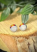 Beaded Stud Earrings