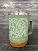 Cork Base Travel Mug With Handle
