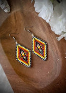 Diamond Single Feather Earrings