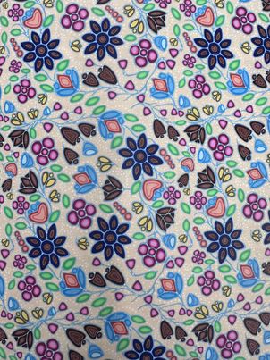 Ojibway Floral Fabric by Jackie Traverse 7
