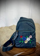 Floral Embroidered Crossbody