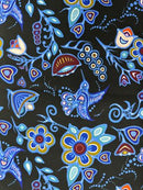 Ojibway Floral Fabric by Jackie Traverse 4