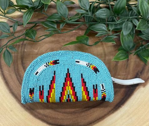 Large Beaded Coin Purse
