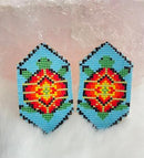 Turtle Bendable Beaded Earrings