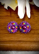 Pearl Center Beaded Studs