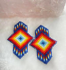 Diamond Bendable Beaded Earrings