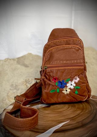 Floral Embroidered Crossbody