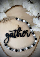 "Gather" Wood Bead Decor-$20.00