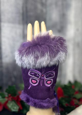 Gloves with Rabbit Fur