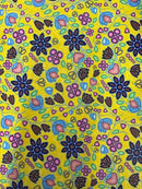 Ojibway Floral Fabric by Jackie Traverse 7