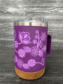 Cork Base Travel Mug With Handle