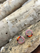 Beaded Stud Earrings