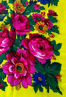 Non Metallic Floral Scarves