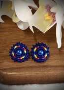 Pearl Center Beaded Studs