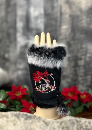 Gloves with Rabbit Fur