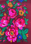 Non Metallic Floral Scarves