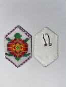 Turtle Bendable Beaded Earrings