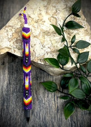 Feather Beaded Pens