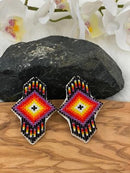 Diamond Bendable Beaded Earrings