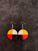 Four Directions Resin Earrings