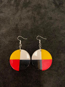 Four Directions Resin Earrings