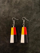 Four Directions Resin Earrings