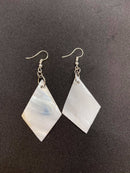 Diamond Abalone Shell Earrings