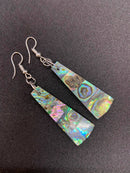 Resin Abalone Shell Earrings