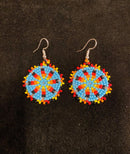 Turquoise Star Medallion Earrings