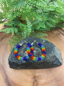 1/4” Beaded Hoop Earrings