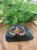 1/4” Beaded Hoop Earrings