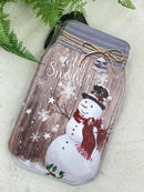 Let It Snow LED Wall Plaque