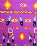 Dreamcatcher & Feather Design Fabric