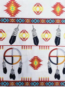Dreamcatcher & Feather Design Fabric