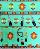 Dreamcatcher & Feather Design Fabric