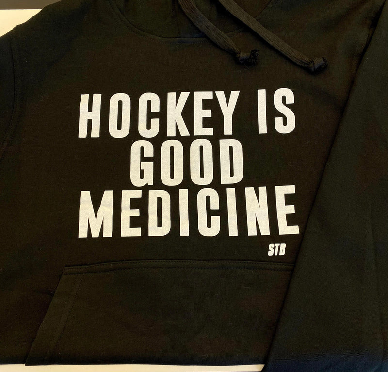 "Hockey Is Good Medicine" Unisex Hoodies