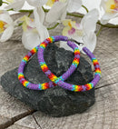 2" Fully Beaded Hoop Earrings