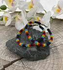 2" Fully Beaded Hoop Earrings