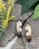 Bison Hoof Bone Earring