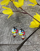 Brick Stitched Medicine Wheel Earrings