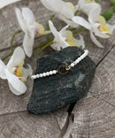 Stone Cut Beads with Round Accent