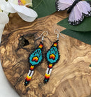 Wolf Paw Beaded Earrings