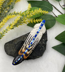Painted Bone Feather Barrette