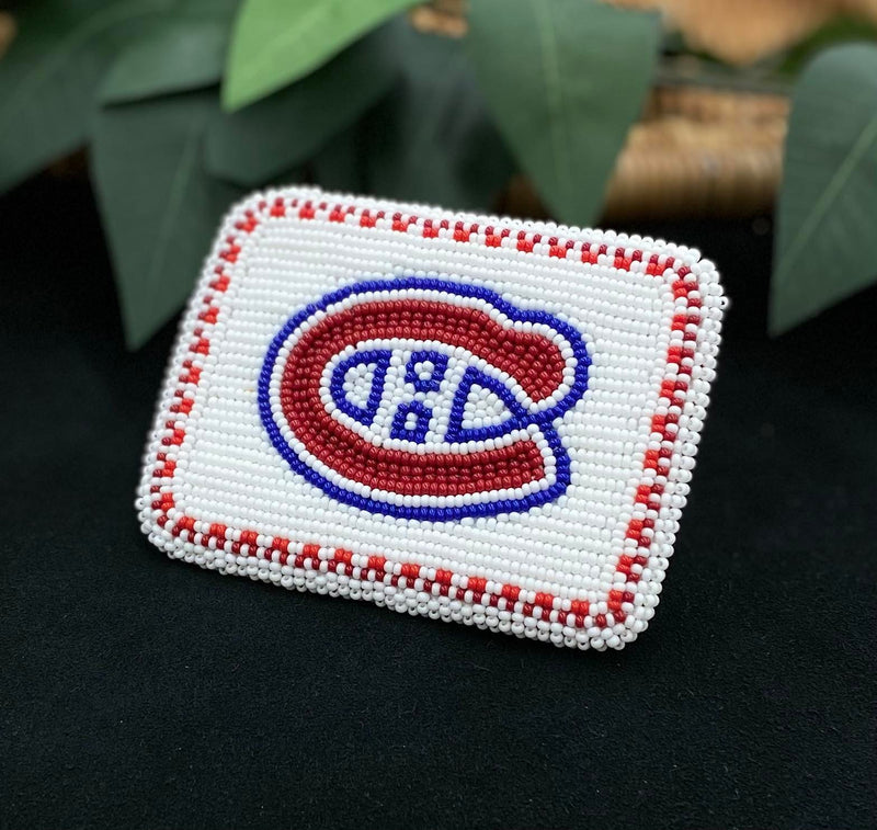 Montreal Canadians Beaded Card Holder